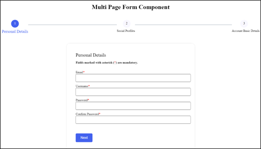 Multi-page forms | Developer's Reference Library | Accessible ...